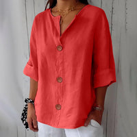 Julia™ | Loose-fitting Summer Blouse (Restocked) - Red