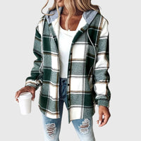 Martina™ | Women's Mesh Button Placket Jacket - Green