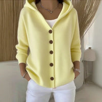 Amelia | Cozy Knit Cardigan - Yellow