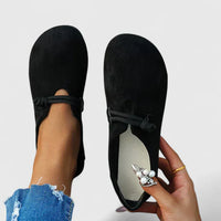 Ysavriann | Orthopedic Suede Loafers - Black