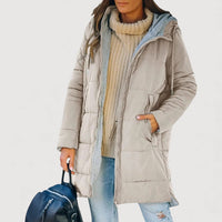 ELINA – COSY PUFFER COAT - Beige