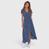 Zinavell | Elegant Midi Dress - Blue