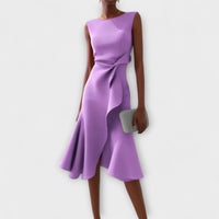 Darlene | Sophisticated Midi Dress - Purple