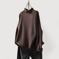 EVELINA – RELAXED KNIT JUMPER - Brown