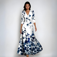 Jocelyn™ | Sophisticated Women Floral Dress - Ivory Floral