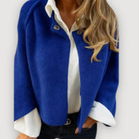 NORA – ELEGANT CAPE JACKET - Blue