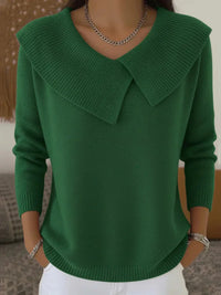 Rylee | Ribbed Knit Sweater - Green