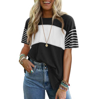 LENIX™ | Everyday Breathable Stripe Crewneck - Black