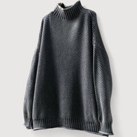 EVELINA – RELAXED KNIT JUMPER - Grey