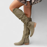 Ryzeliah | Orthopedic Women Boots - Dark Green