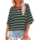 Grey Blue black stripes