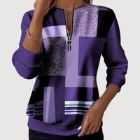 ELISIA – COSY ZIP JUMPER - Purple