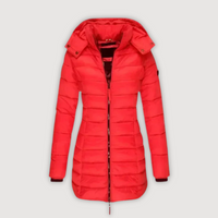 LISA – WARM PUFFER COAT - Red