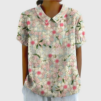 Bonnie | Vintage Floral Blouse - White 2