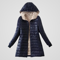 Caroline | Sherpa-Lined Winter Coat - Blue
