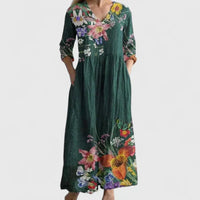 Kymberah | Sophisticated Midi Dress - Ocean Green
