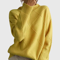 Angela™ - Turtleneck Sweater - Yellow