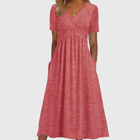 Amanda - Flattering Dress - Pink