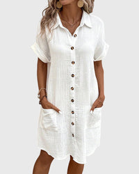 Caroline™ | Comfortable Dress - White