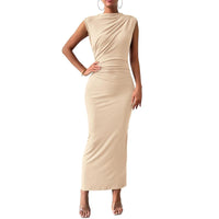Melody™| Elegant Bodycon Dress with Back Slit for Cocktail Parties - Beige