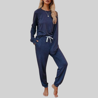 Jocelyn™| Casual Long Sleeve and Sweatpants Set - Blue