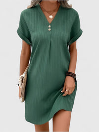 Massie | Draped Dress - Green
