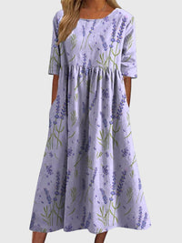 Djala™ | Flattering Dress - Lavender