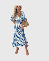 Sarah™ | Women Boho Maxi Dress - Blue