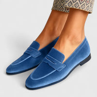 Threiza | Sophisticated Loafers - Blue