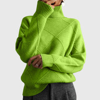 Angela™ - Turtleneck Sweater - Green