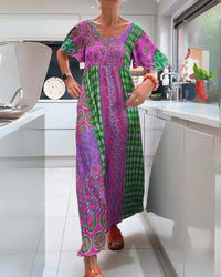 Kimi™| Free Spirit Flowy Women Maxi Dress - Pink
