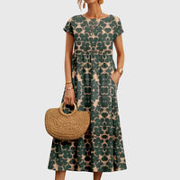 Valencia™  | Chic Floral Dress - Green
