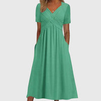 Amanda - Flattering Dress - Green