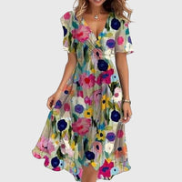 Catalina™ | Chic Midi Dress - Multi-Color