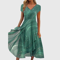 Aubrielle™ | Flowing Midi Dress - Green