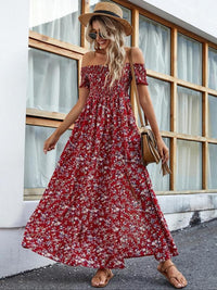 Amelise™| Vintage Casual Ruffle Summer Dress - Red