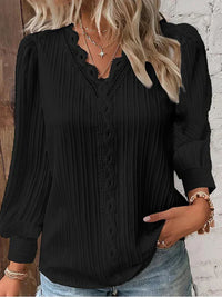 RENATA™ | Women Classic Pleated Top - Black