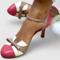 Quinnae | Comfortable Heels - Pink