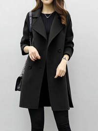 Jayleen - Stylish Casual Coat - Black