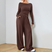 Abigail™ Elegant Cozy Set | Relaxed-Fit Top and Trousers - Brown