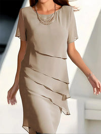 Kendra | Elegant Dress with a Flattering Silhouette - Khaki