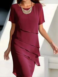 Kendra | Elegant Dress with a Flattering Silhouette - Red
