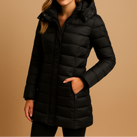 Juliana - Stylish Casual Coat - Black