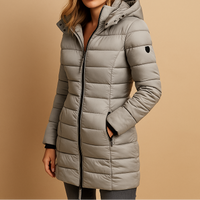 Juliana - Stylish Casual Coat - Grey