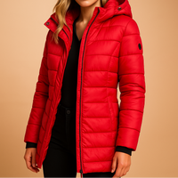 Juliana - Stylish Casual Coat - Red