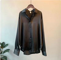FLORENCE™ | Silky Long-Sleeve Blouse - Black