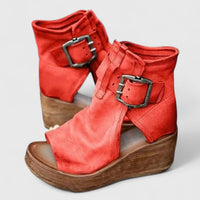Carmina | Orthopedic Women Boots - Red