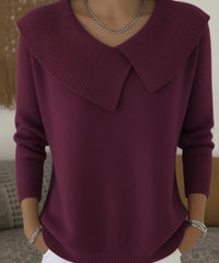 Rylee | Ribbed Knit Sweater - Purple