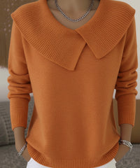 Rylee | Ribbed Knit Sweater - Orange