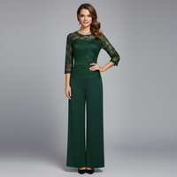 Diana™ Elegant Jumpsuit | Lace Evening Jumpsuit - Green